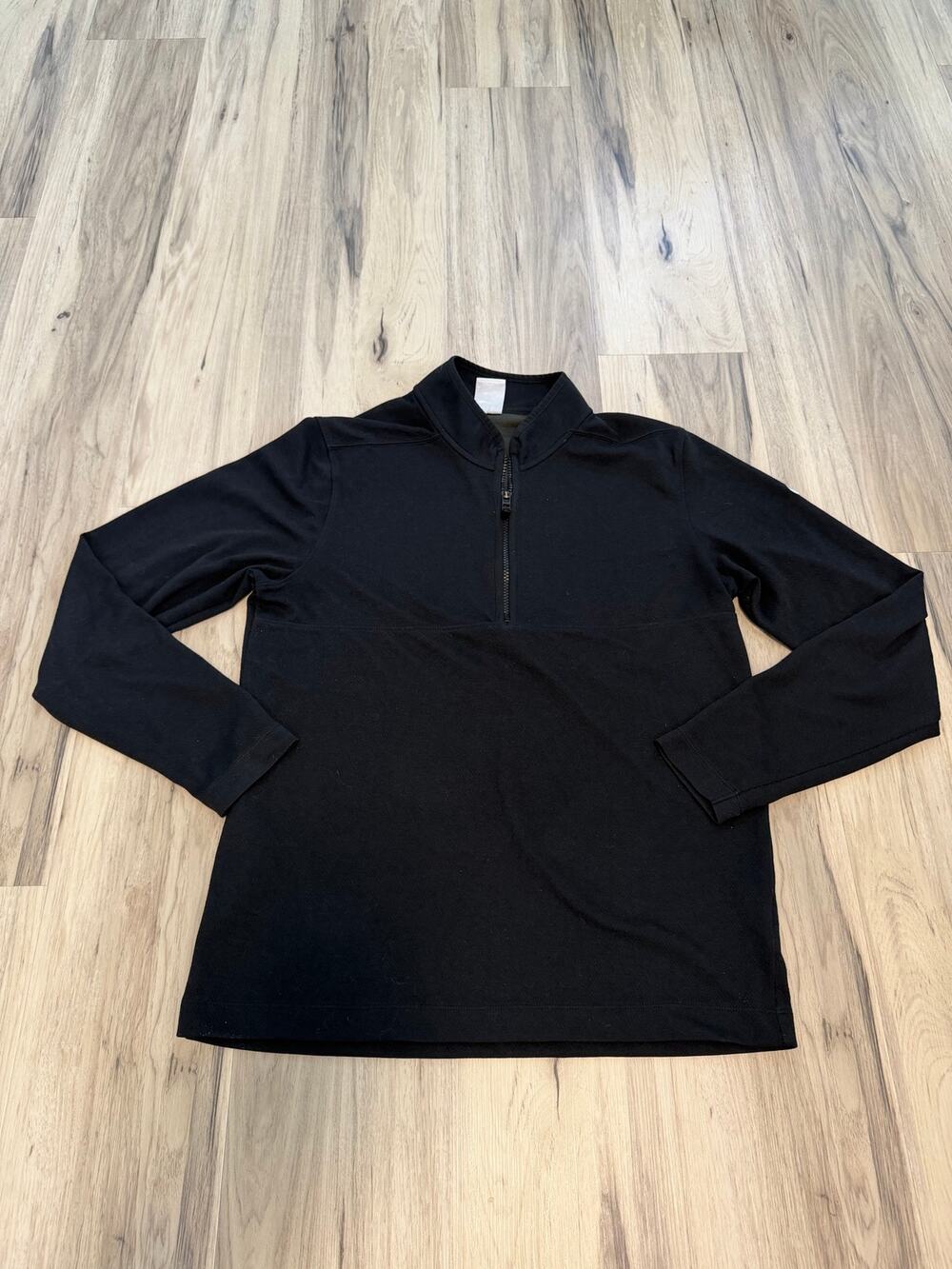 Nike Dri-Fit Men's Black Quarter 1/4 Zip Long Sleeve Pullover Size Medium